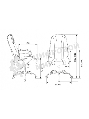 Кресло Бюрократ T-898SL/BLACK черный, экокожа