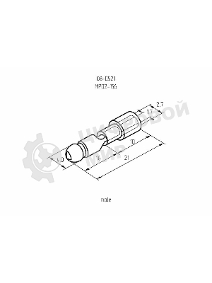 Разъем штекерный изолированный Rexant штекер 4 мм 1.5-2.5 мм² (РШи-п 2.5-4/РШИп 2-5-4) синий