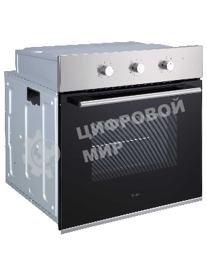 Духовой шкаф встраиваемый полноразмерный Evelux EO 620 X, 60 см, 8 режимов, 65л, нержавеющая сталь