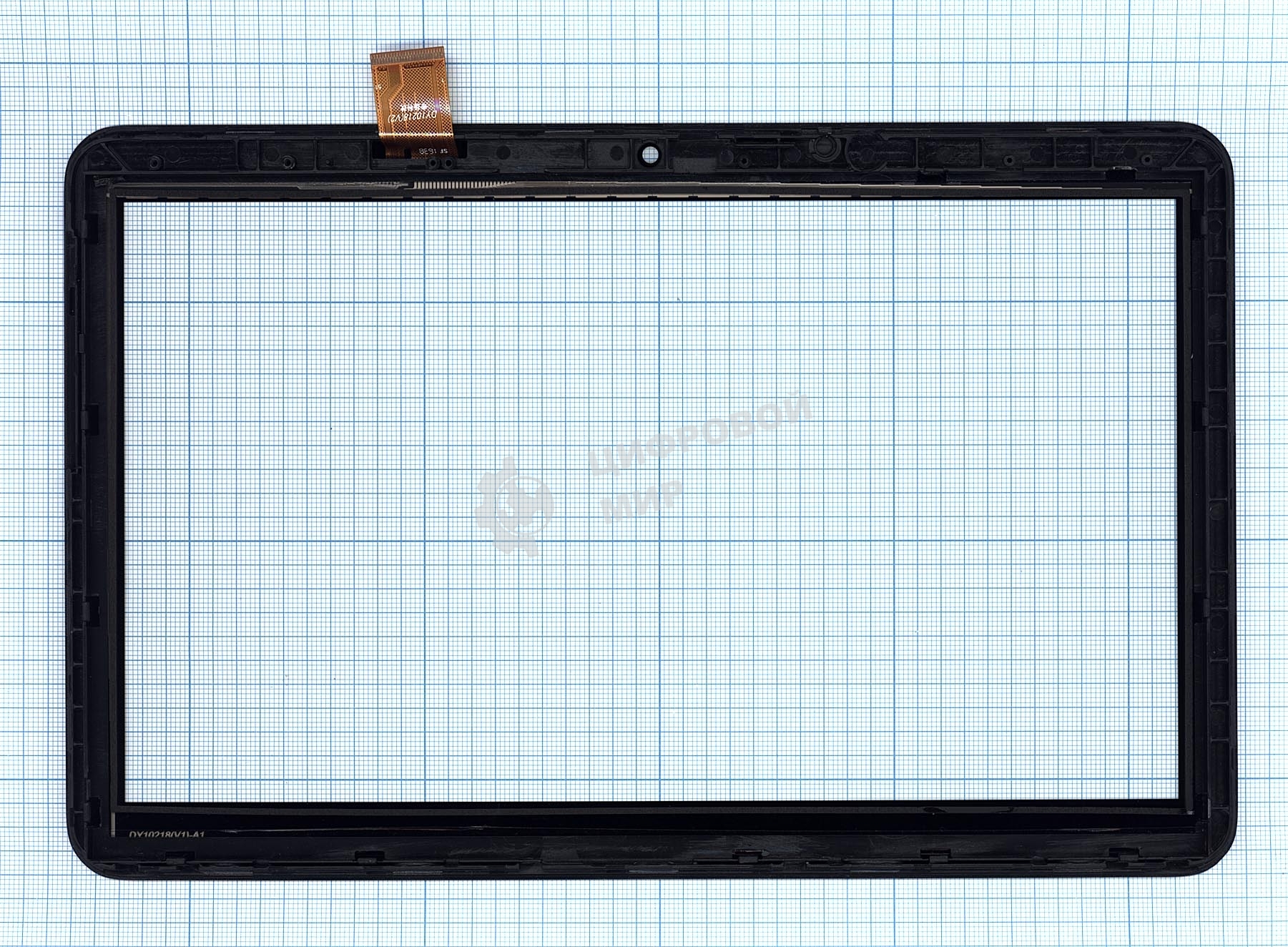 Сенсорное стекло (тачскрин) для Irbis TZ142. черное с рамкой