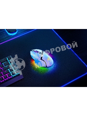 Мышь беспроводная/проводная Razer Basilisk V3 Pro 35K белый, 35000 dpi, радиоканал, Bluetooth, USB, кнопки - 11