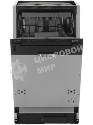 Встраиваемая посудомоечная машина Gorenje GV561D10, узкая, ширина 44.8см, полновстраиваемая, загрузка 11 комплектов