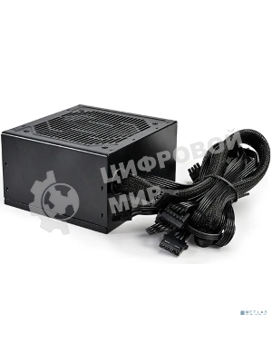 Блок питания PCCOOLER, 550W 80+ белый (ATX, ATX 2.4, Non-modular, 1x24(20+4)pin 550мм, 1xCPU*2 8(4+4)pin 610+150мм, 1xPCIe*2 8(6+2)pin 510+150мм, 2xSATA*3+MOLEX4pin*1 450+150+150+150мм, Active, 120x120мм, 140x150x86мм, APFC, OVP, SCP, OPP (140-160%, 2ms delay))
