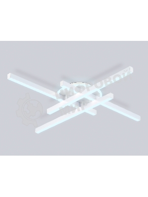 Потолочный светодиодный светильник Ambrella light FL6281 WH белый 58W 3000K-6400K 700*700*85 (ПДУ ИК)