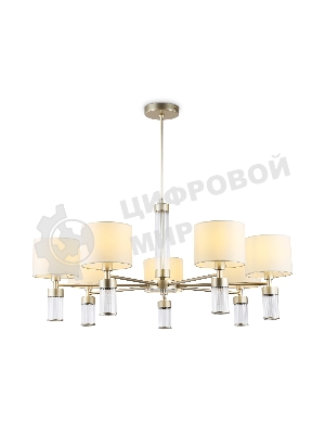 Люстра Ambrella light LH71303/7 CGD/WH золото/белый E14/7 max 40W D860*740