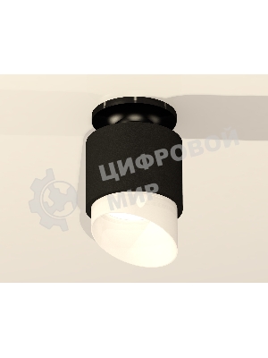 Светильник Ambrella Light XS7511066 SBK/PBK/FR черный песок/черный полированный/белый матовый MR16 GU5.3 (N7926, C7511, N7175)