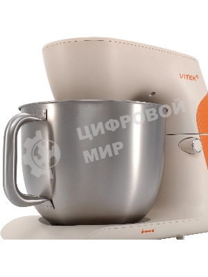 Миксер Vitek VT-PM0331 кремовый, стационарный, 1800 Вт, 5.5 л, 10 скоростей