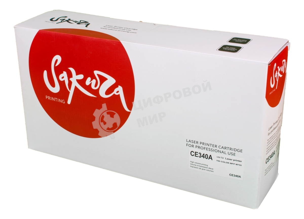 Картридж лазерный Sakura CE340A для HP LJ 700/775, черный, 13 500 к.