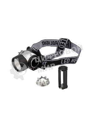 Фонарь налобный Rexant поворотный COB, 3 х AAА, увеличенное время работы, ремень в комплекте