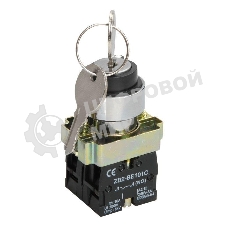 Переключатель LAY5-BG45 на 2 полож. с ключ. без фиксации ИЭК BSW80-BG-2-K02