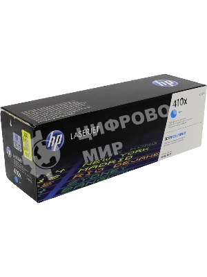 Тонер Картридж HP 410X CF411X голубой для HP LJ Pro M452/M477 (5000 стр.)