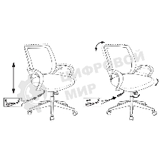 Кресло компьютерное Бюрократ CH-695N/BL/TW-11 спинка сетка синий TW-05, сиденье черный TW-11
