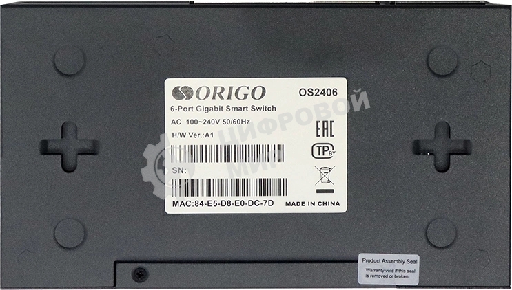 Коммутатор настраиваемый L2 6x1000Base-T ORIGO OS2406/A1A
