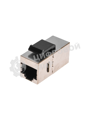 Адаптер проходной формата Rexant Pro Keystone, Jack RJ-45(8P8C), FTP, CAT 5e