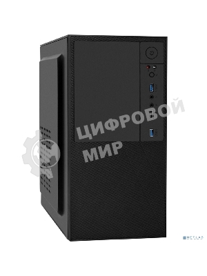 Компьютерный корпус Minitower ExeGate BAA-308U2 (mATX, без БП, 1хUSB/2хUSB 3.0, HD Audio, черный)