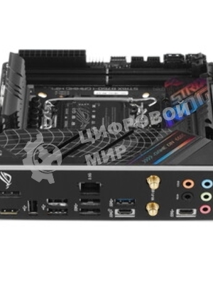 Материнская плата ASUS ROG STRIX B760-I GAMING WIFI, LGA 1700, Intel B760, 2xDDR5, 4xSATA, 2xM.2, 1xPCIe 5.0 x16, 1xHDMI, 1xDP, 1x 2.5Gb LAN, 3xUSB-A 2.0, 3xUSB-A 3.2 Gen 1, 1xUSB-C 3.2 Gen 1, 1xUSB-C 3.2 Gen 2x2, 5x3.5 мм, 7.1, Mini-ITX