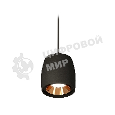 Светильник Ambrella Light XP1142001 SBK/PYG черный песок/золото желтое полированное MR16 GU5.3 (A2311, C1142, N7034)