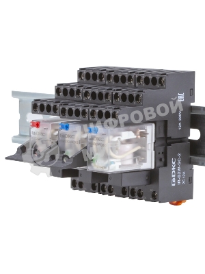 Колодка с винтовыми клеммами для реле на 4 группы: IR-24DC/220DC/230AC-4CO