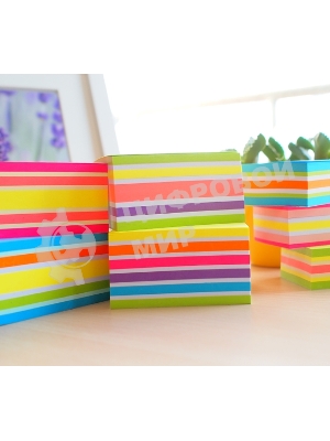 Блок самоклеящийся бумажный Stick`n 21537 76x76 мм, 400 листов, 70 г/м2, неон+пастель, 5 цветов в упаковке