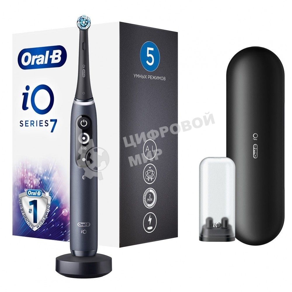 Электрическая зубная щетка Oral-B iO Series 7 Onyx черный