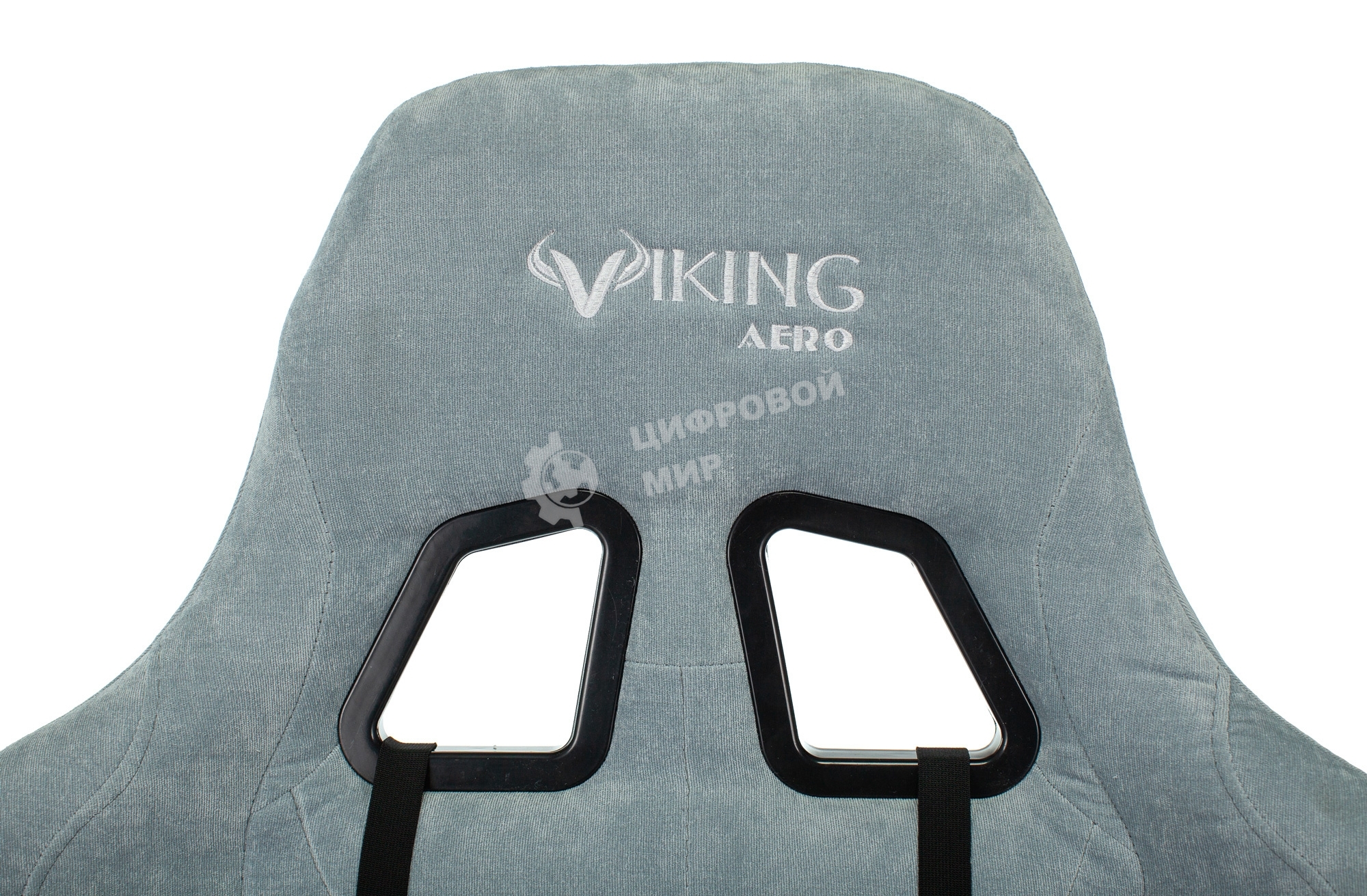 Кресло игровое Бюрократ VIKING KNIGHT LT28 FABRIC серо-голубой крестовина металл/пластик