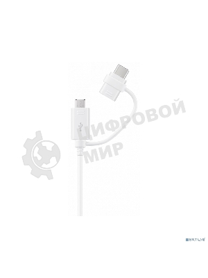 Кабель Samsung EP-DG930DWEGRU USB-microUSB/USB Type-C белый 1.5м