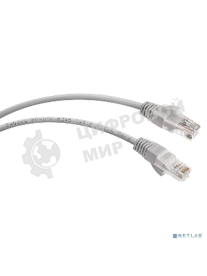 Шнур комм. Cabeus, cat.6, неэкр., U/UTP, RJ45/RJ45, PVC, AWG24, 5м, серый