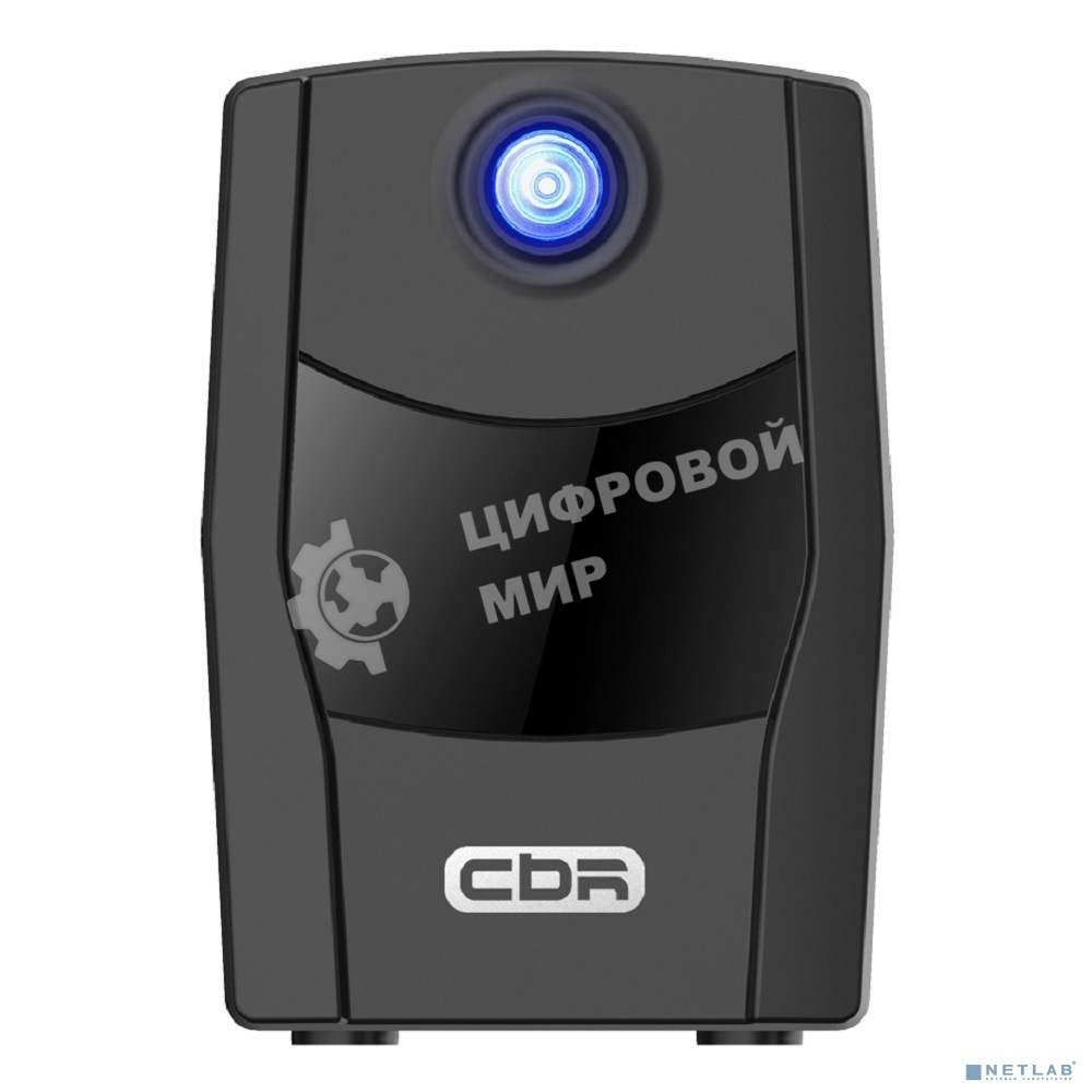 Источник бесперебойного питания CBR QTM-850T-2F-LCUC Line Interactive 850VA/480W 9Ah12V 2 x Shuko, HID-USB, RJ45/11