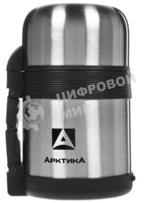 Термос Арктика 201-600 универсальная пробка, 0,6 л, с ручкой + чашка, холод/тепло 18 ч