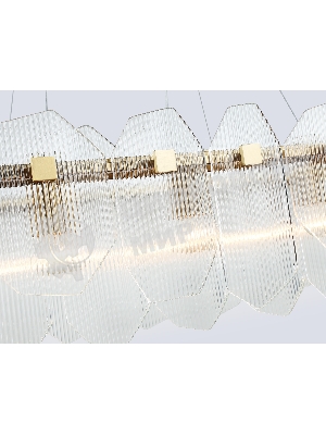 Светильник Ambrella light LH31255/12 BS/CL латунь/прозрачный E14*12 max 40W 1000*340*270