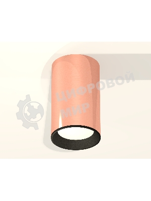 Светильник Ambrella Light XS6326002 PPG/SBK золото розовое полированное/черный песок MR16 GU5.3 (C6326, N6102)