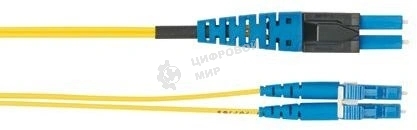 Патч-корд Panduit PVQ9LE10LQM05.0 2x9/125 OS1/OS2 LC дуплекс-LC дуплекс полярность A 5м LSZH желтый
