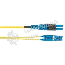 Патч-корд Panduit PVQ9LE10LQM05.0 2x9/125 OS1/OS2 LC дуплекс-LC дуплекс полярность A 5м LSZH желтый