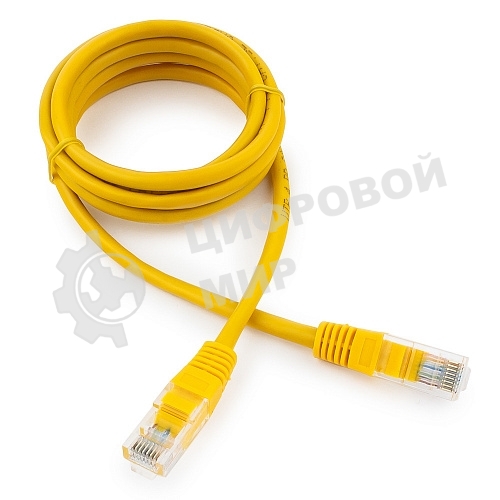 Патч-корд UTP Cablexpert cat.5e, 1.5м, литой, многожильный, желтый