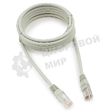 Патч-корд медный UTP Cablexpert PP10-3M cat.5e, 3м, литой, многожильный, серый