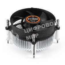 Кулер для процессора ExeGate EK-11508 серебристый/черный, 90 мм, алюминий, 2200 об/мин, 22 дБ, 3 pin, 75 Вт, 60 мм