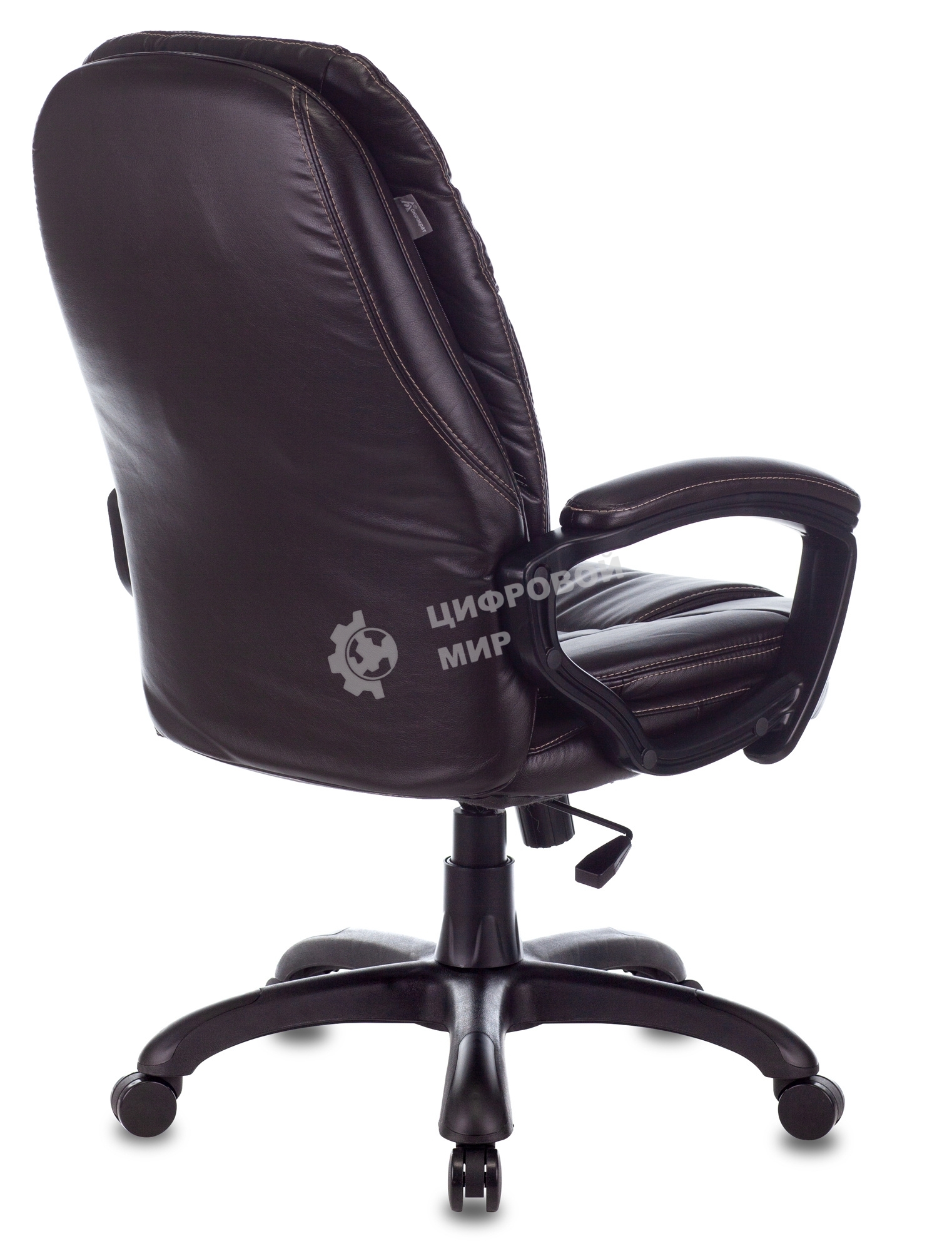 Кресло руководителя Бюрократ CH-868N NE-15 темно-коричневый, искусственная кожа, крестовина пластик