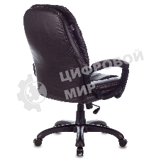 Кресло руководителя Бюрократ CH-868N NE-15 темно-коричневый, искусственная кожа, крестовина пластик