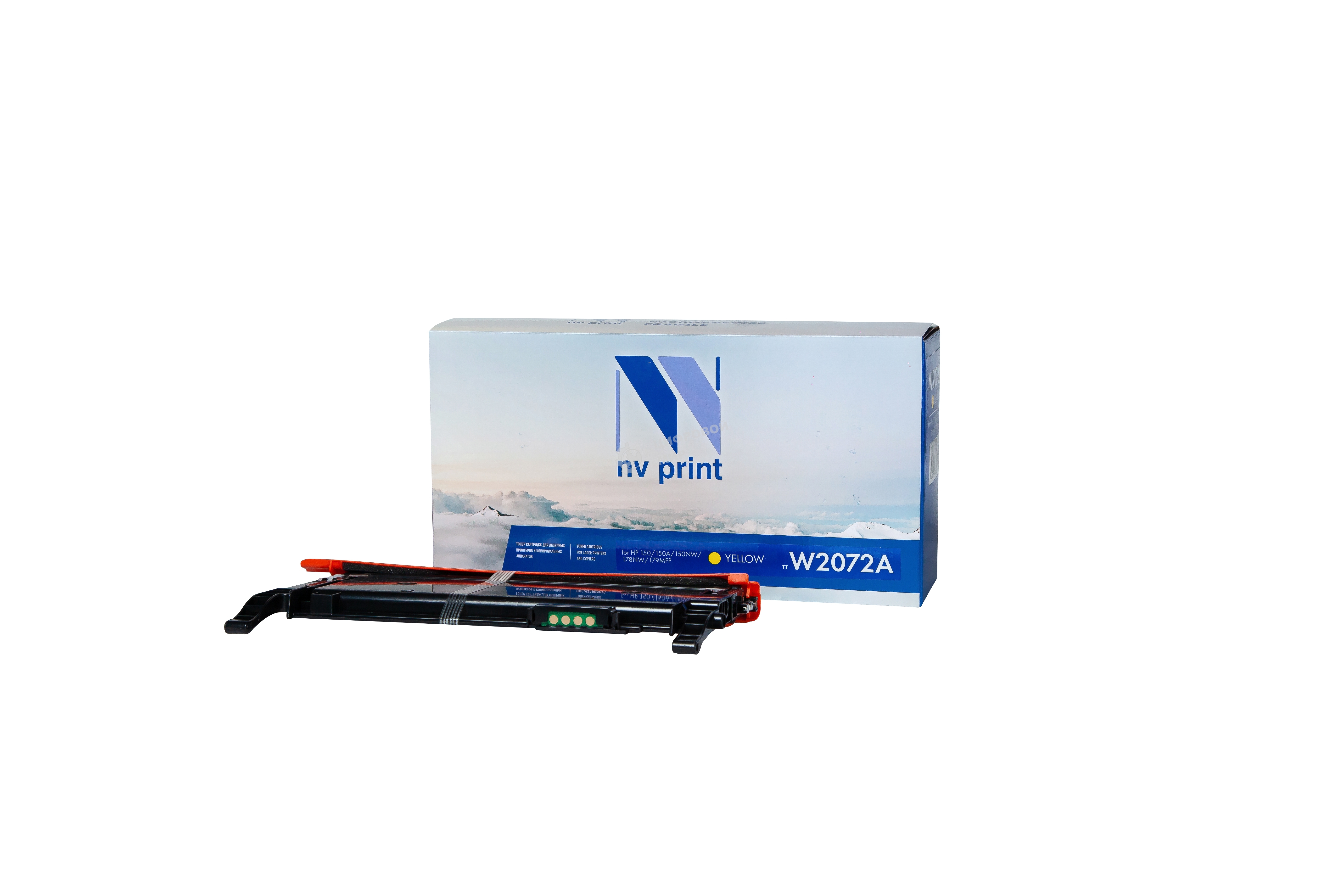 Картридж NVPrint совместимый NV-W2072A Yellow для HP 150/150A/150NW/178NW/179MFP (700k)
