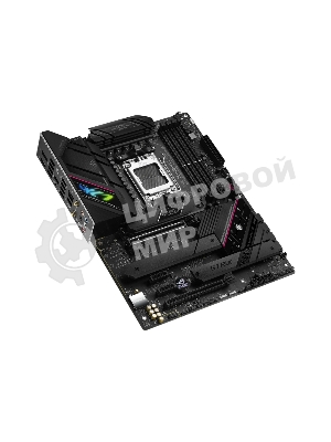 Материнская плата ASUS ROG STRIX B650E-F GAMING WIFI, AM5, AMD B650, 4xDDR5, 4xSATA, 3xM.2, 1xPCI-E 5.0 x16, 1xPCI-E 4.0 x4, 2xPCI-E x1, 1xHDMI, 1xDP, 1x 2.5Gb LAN, 4xUSB-A 2.0, 4xUSB-A 3.2 Gen 1, 2xUSB-A 3.2 Gen 2, 1xUSB-C 3.2 Gen 2, 1xUSB-C 3.2 Gen 2x2, 5x3.5 мм, 7.1, ATX