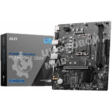 Материнская плата MSI PRO H610M-E DDR4, LGA 1700, Intel H610, 2xDDR4, 4xSATA, 1xM.2, 1xPCIe 4.0 x16, 1xPCIe 4.0 x1, 1xHDMI, 1xVGA, 1xRJ45 1Gb, 2xUSB-A 3.2 Gen 1, 4xUSB-A 2.0, 3x3.5мм, 7.1, mATX