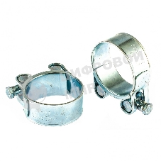 Хомуты металлические Сибртех силовые 44-47 мм ширина 22 мм шарнирный, W1, 2 шт