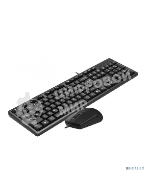 Комплект клавиатура+мышь A4Tech KK-3330S проводной, USB, 1200 DPI, чёрный