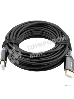 Кабель аудио-видео Cactus CS-HDMI-AOC-2-20 HDMI (m)/HDMI (m) 20м. позолоч.конт. черный