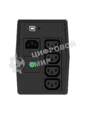 ИБП ExeGate Smart LB-800.LCD.AVR.4C13.USB (800VA/480W, LCD, AVR, 4*C13, USB, батарея 12V 9Ah, Black)