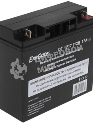 Батарея для ИБП ExeGate DT 1217 (12V 17Ah, клеммы F3 (болт М5 с гайкой))