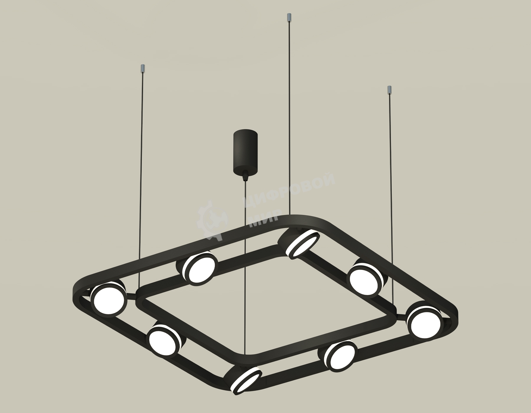 Светильник Ambrella light XB9182150/8 SBK/FR черный песок/белый матовый GX53 (C9182, N8415)