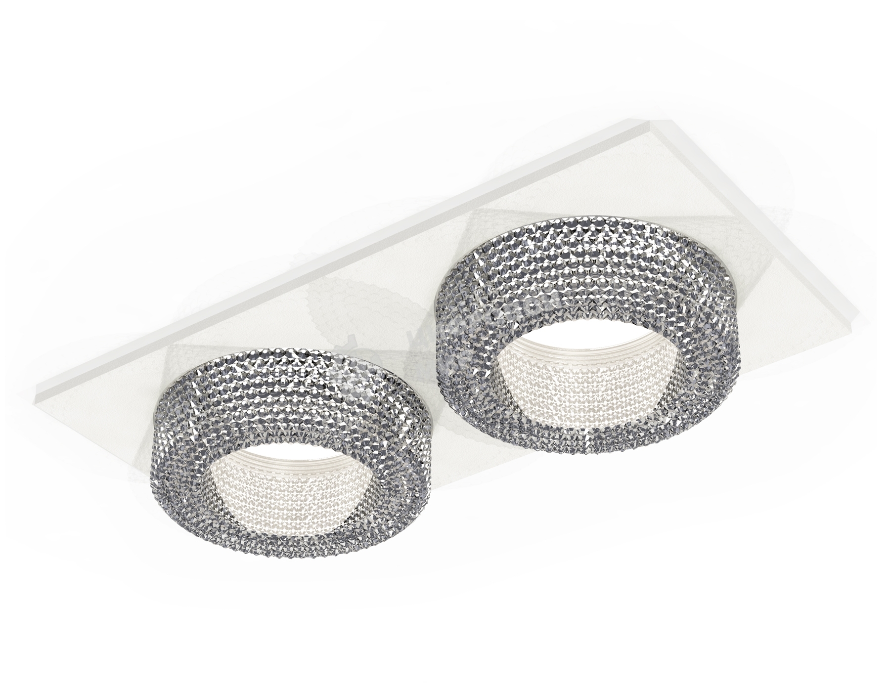 Комплект встраиваемого светильника Ambrella light XC7635020 SWH/CL белый песок/прозрачный MR16 GU5.3 (C7635, N7191)