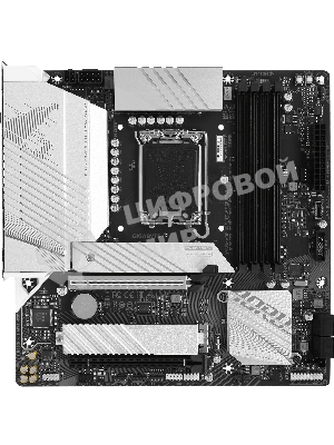 Материнская плата Gigabyte B760M AORUS ELITE WIFI6E GEN5, LGA1700, Intel B760, 4xDDR5, 4xSATA, 2xM.2 PCIe 4.0, 1xPCIe 5.0 x16, 1xPCIe 4.0 x4, 1xHDMI, 1xDisplayPort, 1x 2.5Gb LAN, 1xUSB 3.2 Gen2x2 Type-C, 1xUSB 3.2 Gen2 Type-A, 3xUSB 3.2 Gen1, 4xUSB 2.0, 2x3.5 мм, 7.1, microATX