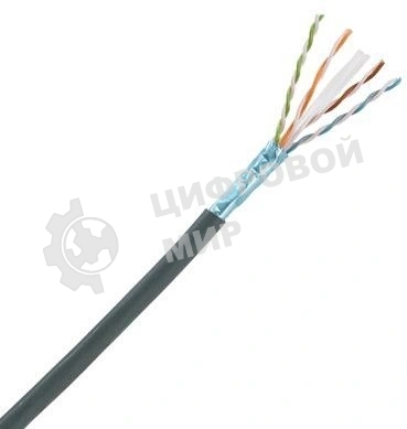 Кабель информационный Panduit PFO6X04BL-CEG кат.6А F/UTP общий экран 4X2X23AWG OSP внешний 305м черный